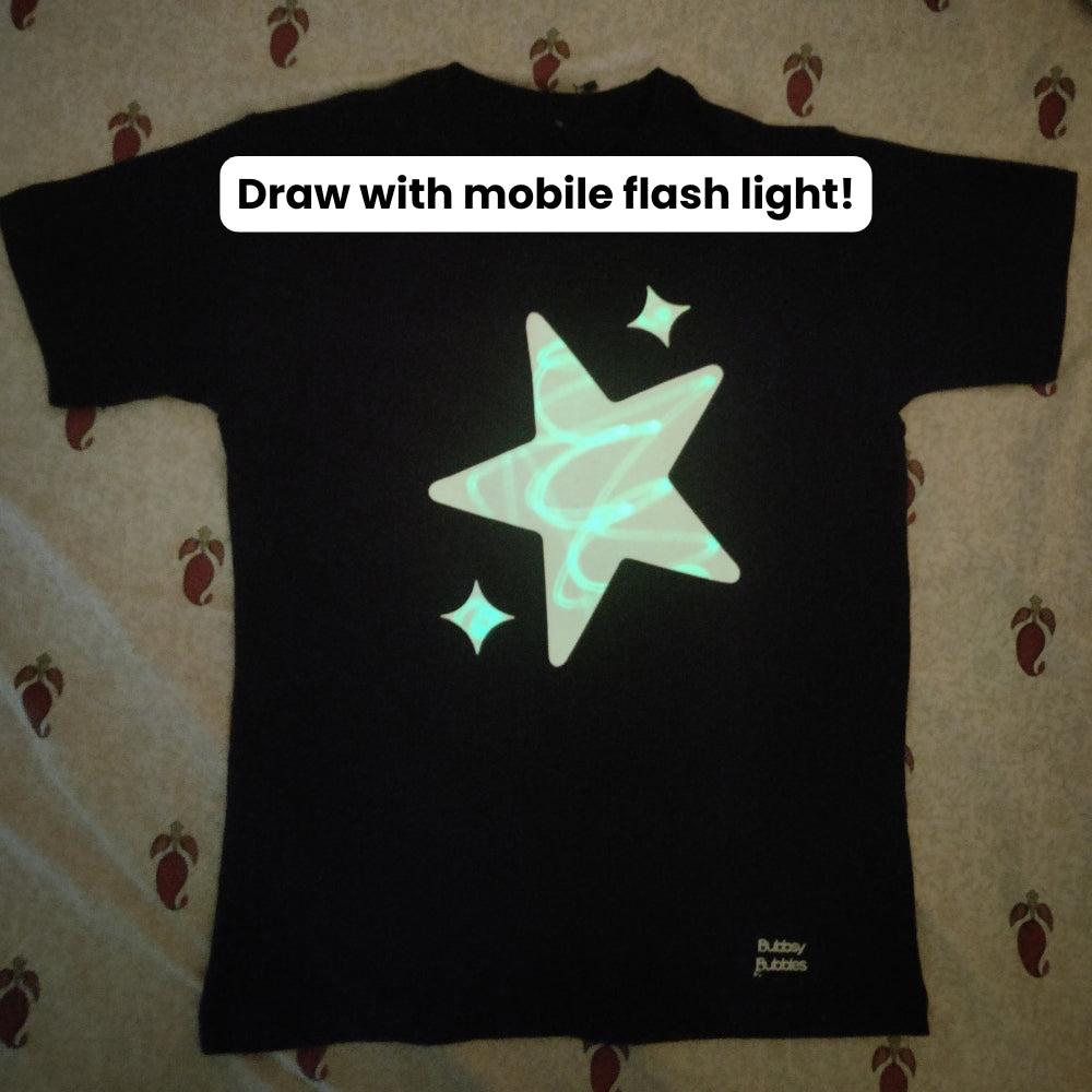 Stars Glow in the Dark Interactive T shirt