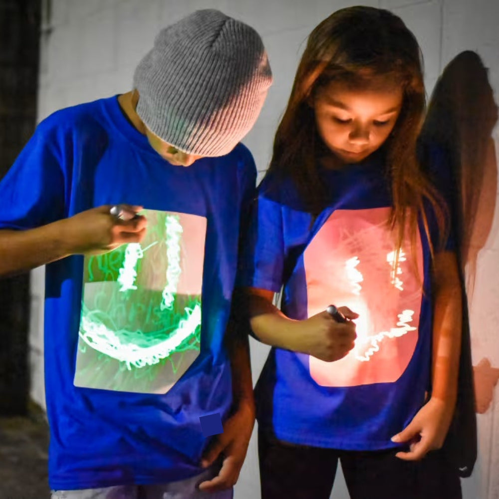 Big Rectangle Patch Glow in the Dark Interactive T shirt