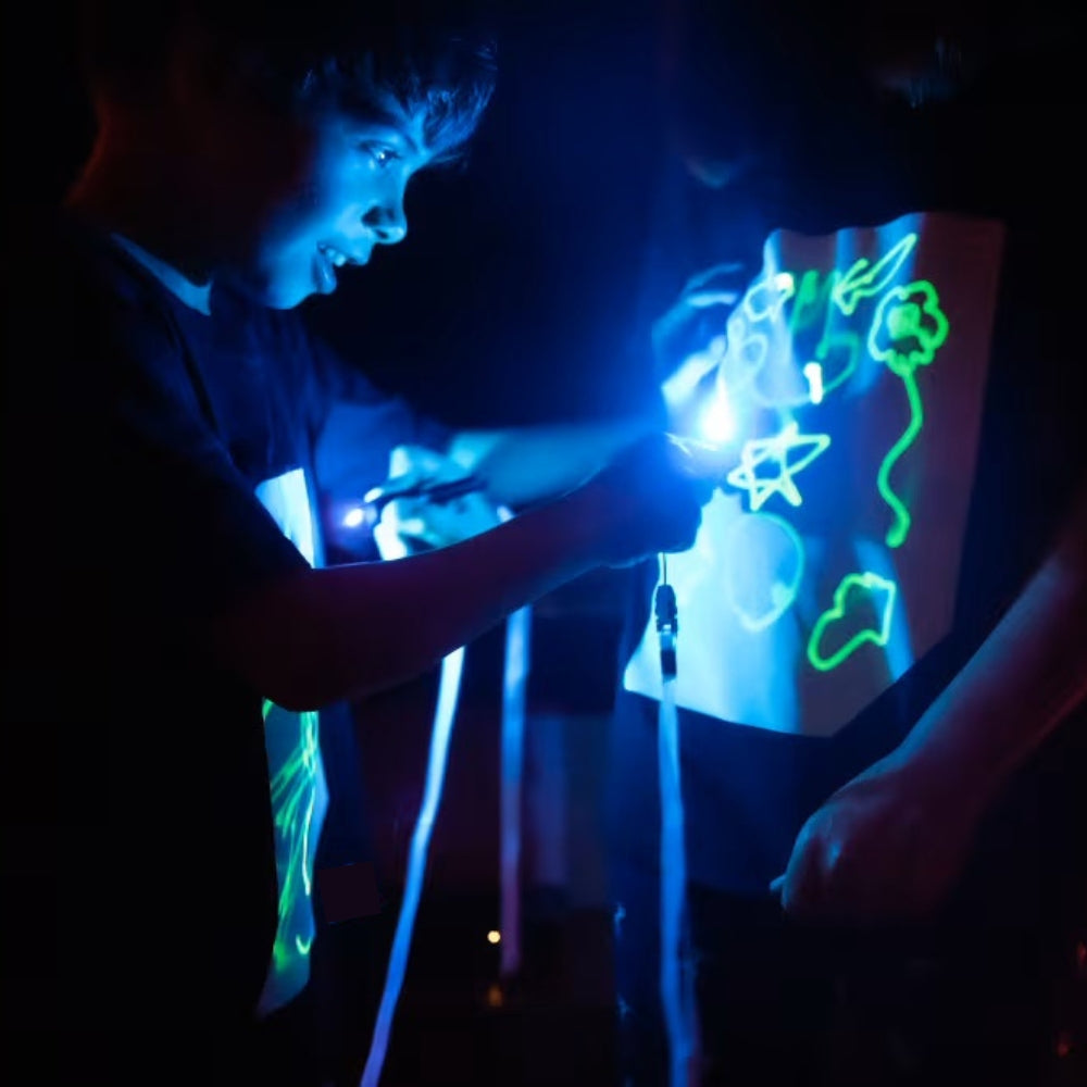 Big Rectangle Patch Glow in the Dark Interactive T shirt
