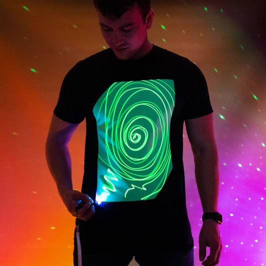 Big Rectangle Patch Glow in the Dark Interactive T shirt