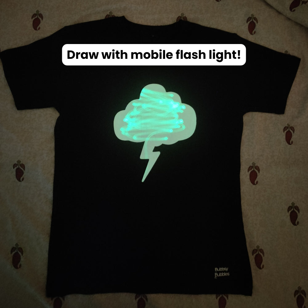Cloud Glow in the Dark Interactive T shirt