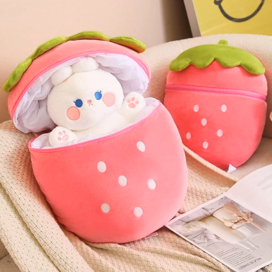 Strawberry Bunny Plush